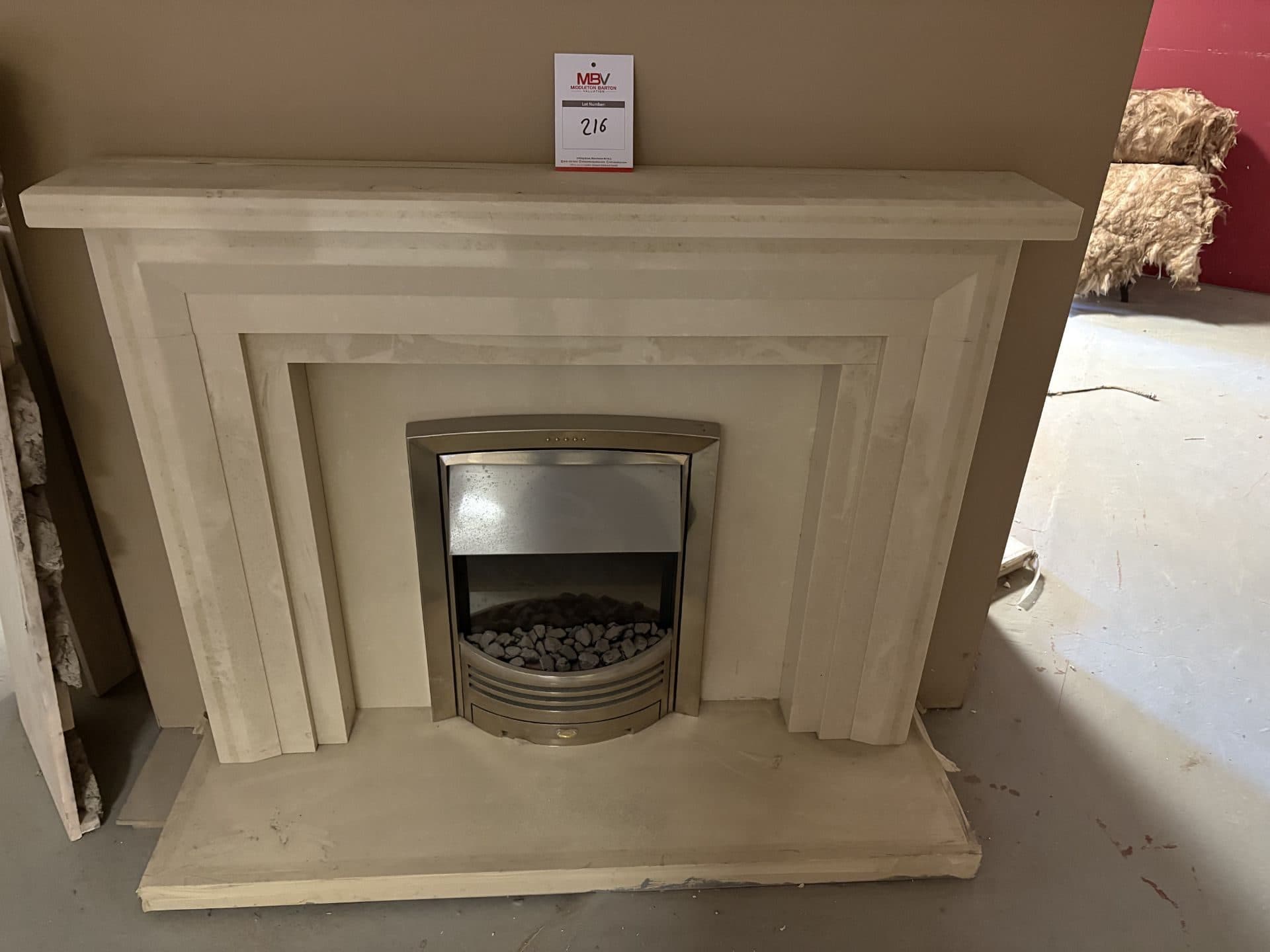 Electric Inset Fire - Satin Chrome, Pebble Bed (ex-showroom)